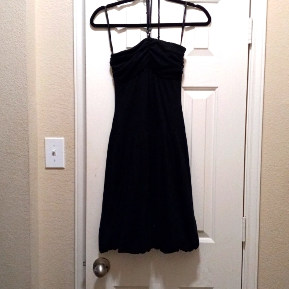 My Michelle black halter dress size small GUC